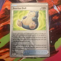 Pokemon TCG Snorlax Doll Paradox Rift 175/182 Regular Uncommon - Image 1
