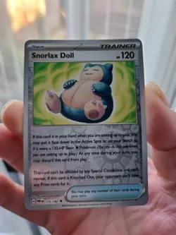 Pokemon TCG Snorlax Doll Paradox Rift 175/182 Reverse Holo Uncommon - Image 1