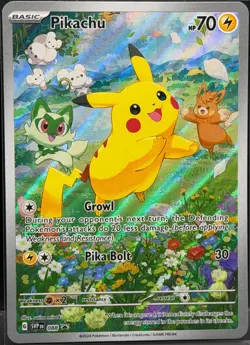 2024 Pokemon SVP Pikachu #088 Black Star Promo Illustration Rare - Image 1