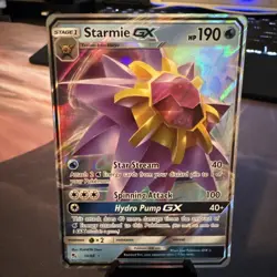 2019 Pokemon Hidden Fates - Starmie GX #14 - Near Mint - Image 1