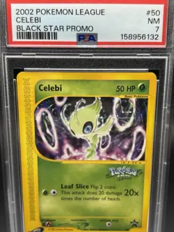 Celebi - 50/53 Wizards Black Star Promos - Pokemon TCG - 2002 - PSA 7 - Image 2