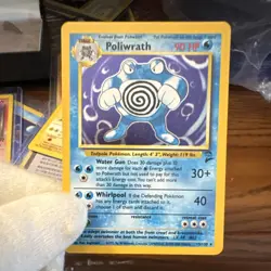 Pokemon TCG Poliwrath #15/130 Base Set 2 Holo Rare English 2000 90 HP WOTC - Image 2