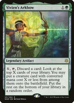 1x Vivien's Arkbow NM Eng MTG - War of the Spark - Image 1