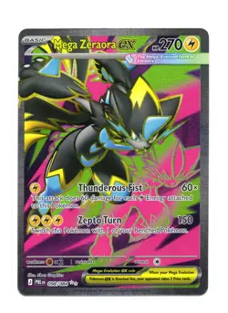 Mega Zeraora ex 098/084 Ultra Rare Pitch Black Pokemon Holo Near Mint - Image 1