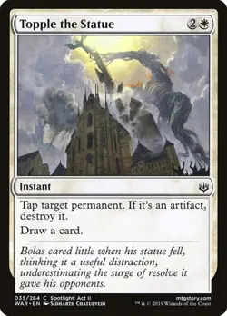 1x Topple the Statue NM Eng MTG - War of the Spark - Image 1