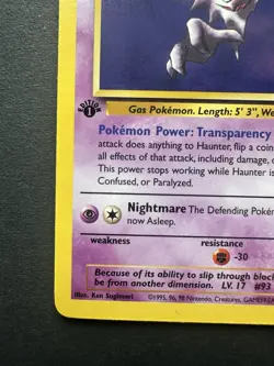 Haunter 21/62 Fossil 1st Edition Rare Regular 50 HP English 1999 LP - Image 3