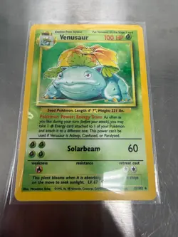 1999 Pokemon Base Set Venusaur 15/102 Holo Rare Unlimited MP WOTC - Image 1