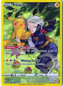 Pikachu TG05/TG30 Holo Lost Origin Trainer Gallery Pokemon NM - Image 1