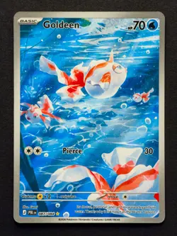 Pokemon TCG Goldeen 087/084 ME05: Pitch Black Illustration Rare, NM+ - Image 1