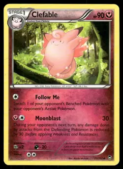 Clefable 71/111 Uncommon Furious Fists Pokemon Near Mint - Image 1