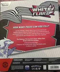 Pokemon white flare Binder Collection x1 - Brand New - Sealed - In Hand - Image 2