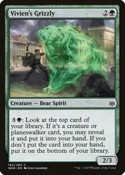 1x Vivien's Grizzly NM Eng MTG - War of the Spark - Image 1