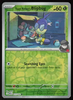 Team Rocket's Blipbug 015/182 Common Destined Rivals Pokemon Reverse Holo NM - Image 1