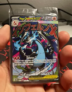 Pokemon TCG Mega Charizard X EX Holo Promo Me: Mega Evolution 023 EN 360 HP - Image 1