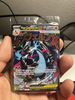 Pokemon TCG Mega Charizard X EX Holo Promo Me: Mega Evolution 023 EN 360 HP - Image 2
