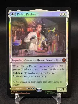 🌈 Peter Parker / Amazing Spider Man - Foil - Marvel's SPM MTG - NM/M - Image 1