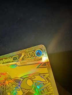 Mega Greninja EX 122/086 Evolutions Secret Rare Full Art Gold Holo - Image 3