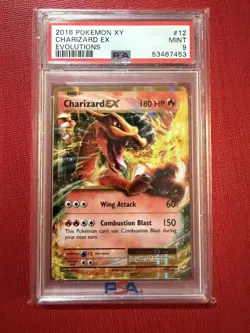 Charizard EX 2016 Pokemon XY Evolutions 12/108 PSA 9 Mint - Image 1