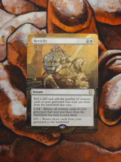 Magic the Gathering Revivify Hand Painted Unique Custom MTG Alter - Image 1