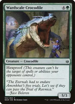 1x Wardscale Crocodile NM Eng MTG - War of the Spark - Image 1