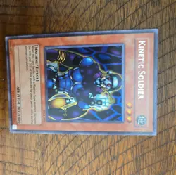 Yugioh TCG Kinetic Soldier WC4-002 Prismatic Secret Rare LP - Image 1