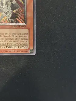 Ultimate Rare Unlimited Edition Red Dragon Archfiend/Assault Mode CRMS-EN004 - Image 3
