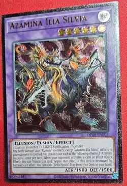 1x Yu-Gi-Oh! Azamina Ilia Silvia - OP28-EN003 - Ultimate Rare - NM - Image 1