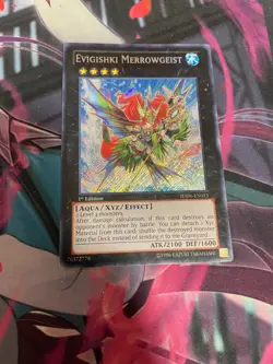 YUGIOH - EVIGISHKI MERROWGEIST - SECRET RARE - HA06 - 1ST ED - MP - Image 1