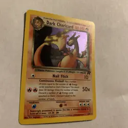 Pokemon Dark Charizard TCG Holo Rare Card 4/82 Mint Will Grade 9+ - Image 1