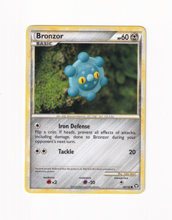 Bronzor 58/102 Triumphant Regular Non Holo Common Pokemon Card Light Played LP - Image 1