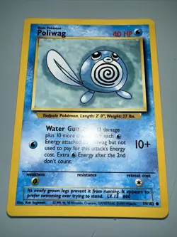 Poliwag 59/102 Base Set Pokemon Card NM NP - Image 1