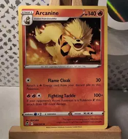Pokemon TCG Arcanine Silver Tempest 020/195 Regular Rare Card NM 2022 - Image 1
