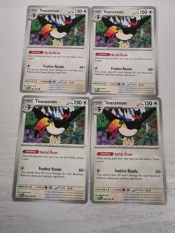 4x Pitch Black Toucannon 068/084 PlaySet Pokemon Trading Card Game Deck Build - Image 1