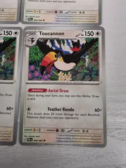 4x Pitch Black Toucannon 068/084 PlaySet Pokemon Trading Card Game Deck Build - Image 2