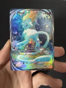 Shiny Mew Pokemon Pocket Card TCG DISPLAY ART CARD - Image 1