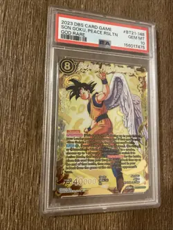 Dragon Ball Super Card Game Son Goku Peace Resolutions PSA 10 Gem Mint 💎 - Image 4