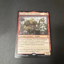 Krenko Tin Street Kingpin MTG Magic the Gathering Card NM Near Mint WAR - Image 1