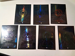 MTG Phyrexia: All Will Be One Full Art Oil Slick Raised Foil Lands 7 Total - Image 1