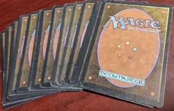 18 SWAMP mtg MP-HP 6 Each Art PLAYED Unlimited Edition Basic Land Vintage Mana - Image 3
