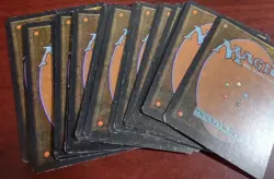 18 FOREST mtg 6 EACH Art PLAYED Unlimited Edition Basic Land Vintage Green Mana - Image 2