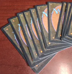 15 FOREST (Rock) mtg LP-MP Unlimited Edition Basic Land Vintage Green Mana - Image 2