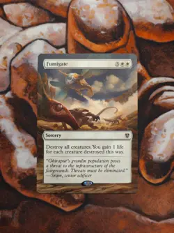 Magic the Gathering Fumigate #2 Hand Painted Unique Custom MTG Alter - Image 1
