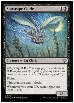 Starscape Cleric 116 Uncommon Bloomburrow Magic: The Gathering Near Mint - Image 1