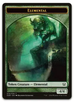 Elemental Token #74 (NM) Nissa vs. Ob Nixilis DDR Magic MTG - Image 1