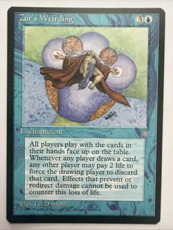 Zur's Weirding Ice Age ICE Magic MTG NM Vintage 1995 - Image 1