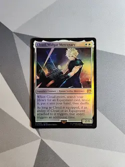Cloud, Midgar Mercenary Foil M0010 Final Fantasy MTG Magic the Gathering NM - Image 1