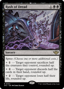 Rush of Dread - 104 - OTJ - Near Mint - MTG - Image 1