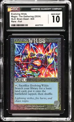 EVOLVING WILDS Secret Lair Foil Brain Dead CGC 10 MTG [Nostalgium] - Image 1