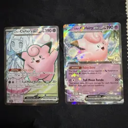 Pokemon TCG JT Lillie's Clefairy ex Holo Full Art. Both 056/159DR and 173/159UR. - Image 1