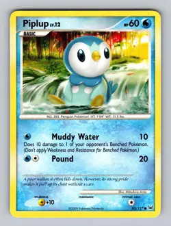Piplup 85/127 Common Platinum Pokemon Lightly Played - Image 1